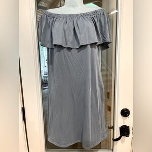 NWT Off shoulder blue dress